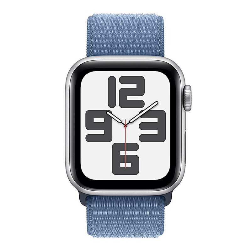 Apple Watch SE 2nd 40mm Silver with Winter Blue Band GPS