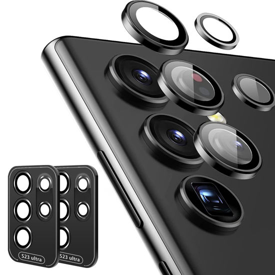 Blueo iPhone Camera Lens Protector-5 pcs/package Samsung S23 Ultra Black