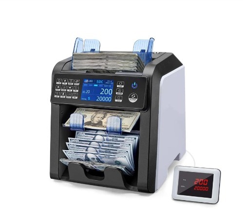 Contador Automatico de Billetes Multi-Divisa 2 Niveles AL 950A