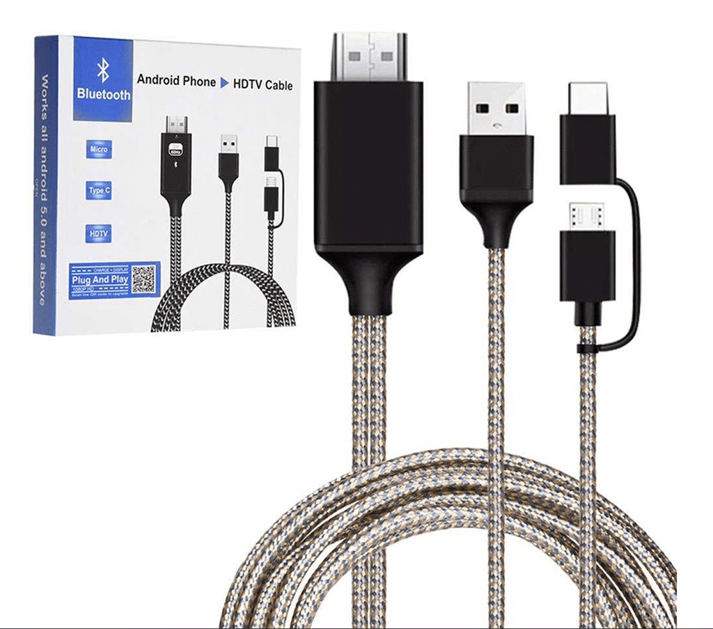 Cable HDTV para Android y iPhone con Sonido