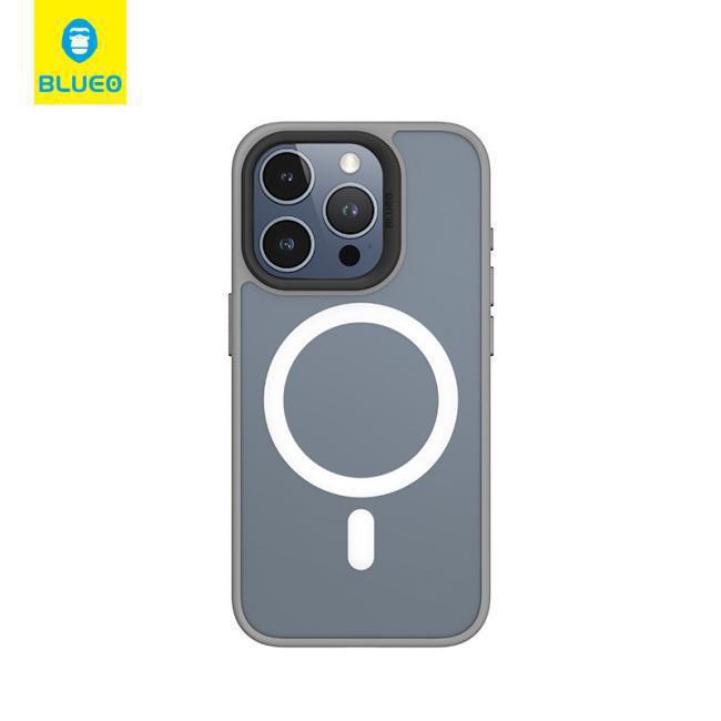 Blueo Skin Friendly Frosted Anti Drop Case iPhone 15 Pro Grey