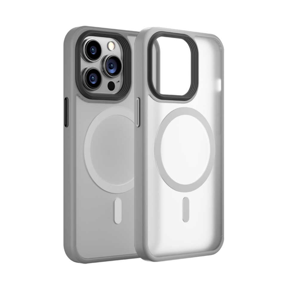 Blueo Frosted with magnetic iPhone 14Plus Grey