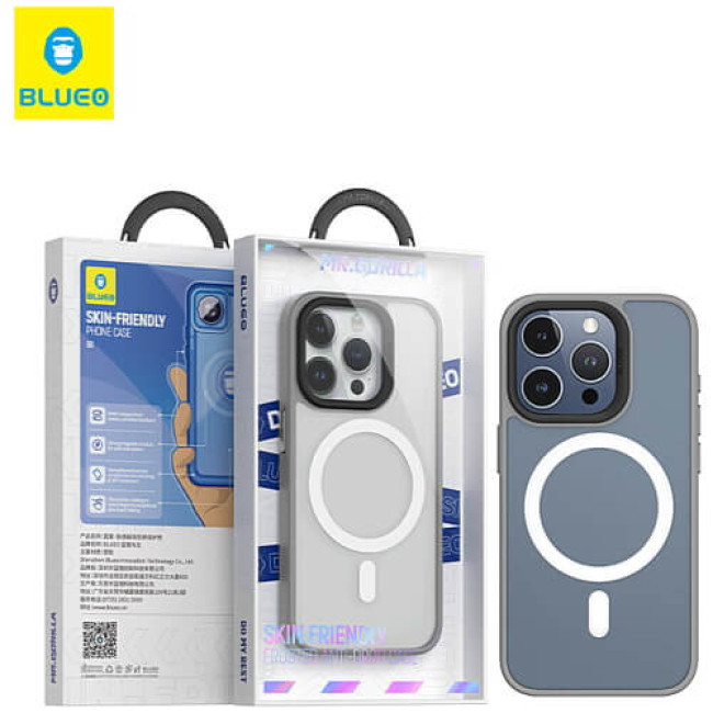 Blueo Frosted with magnetic iPhone 13Pro Max Grey
