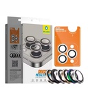 Blueo Original Metal Frame Lens Protector Glass 15/16 Pro/Pro Max Colorful
