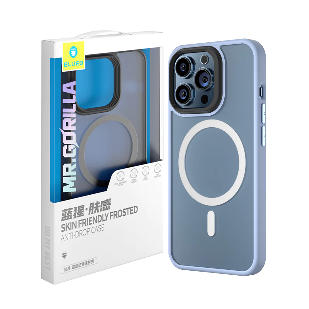 Blueo Frosted with magnetic iPhone 13/14 Blue