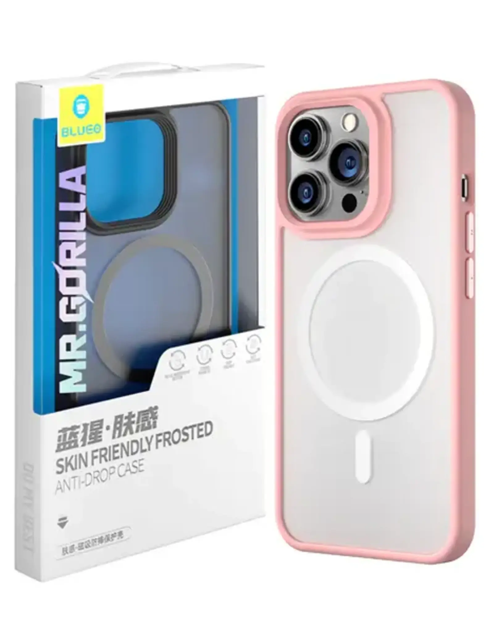 Blueo Frosted with magnetic iPhone 13Pro Pink