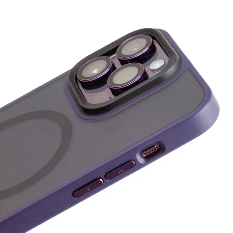 Blueo Frosted with magnetic iPhone 14Pro Deep Purple