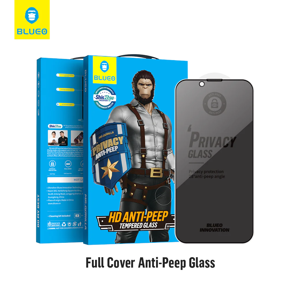 Blueo Full Cover Anti-Peep Glass iPhone XR, 11